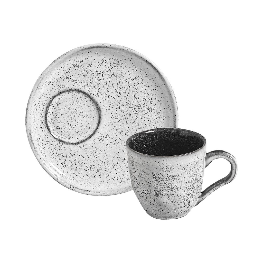 Conjunto com 6 Xícaras De Chá Orgânico 170ml com 6 Pires Descentralizado Echo Conjunto com 6 Xícaras De Chá Orgânico 170ml com 6 Pires Descentralizado Echo
