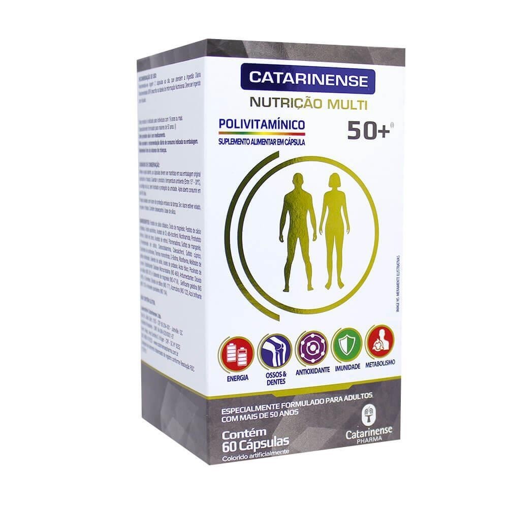 POLIVITAMÍNICO NUTRIÇÃO MULTI 50+ COM 60 CÁPSULAS POLIVITAMÍNICO NUTRIÇÃO MULTI 50+ COM 60 CÁPSULAS