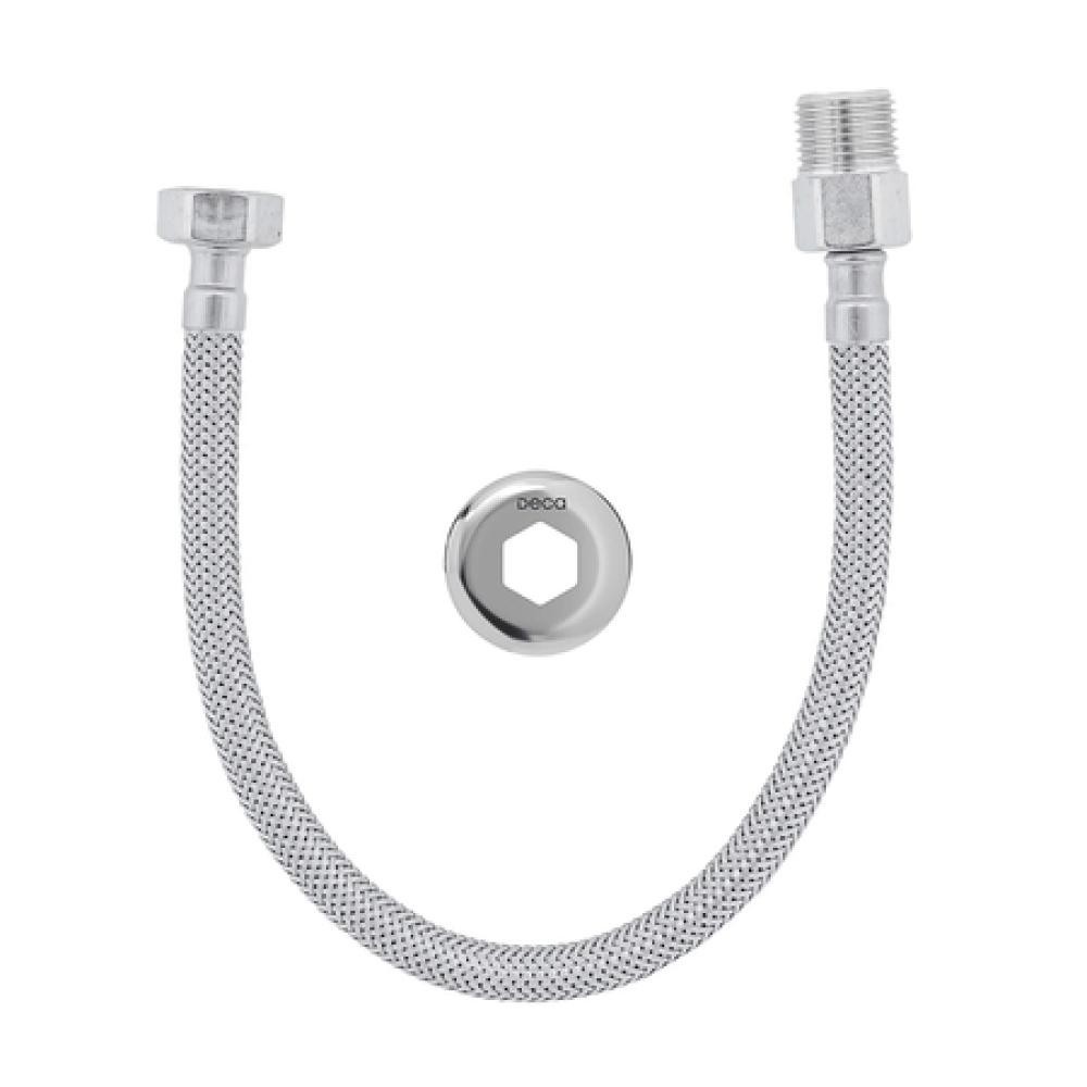 Engate Flexível 40cm 4607 Cromado Deca Engate Flexível 40cm 4607 Cromado Deca