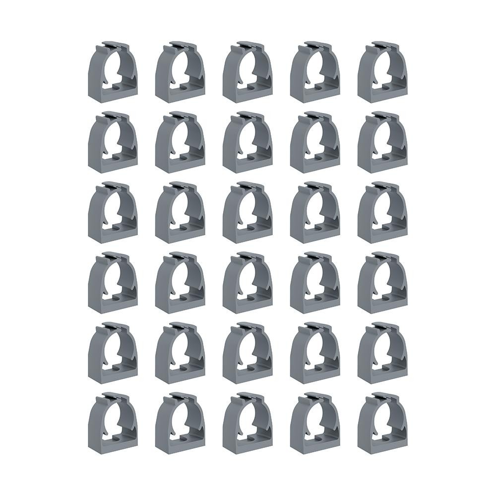Kit Com 30 Abraçadeiras Para Eletroduto Inpol 3/4″ Cinza Kit Com 30 Abraçadeiras Para Eletroduto Inpol 3/4″ Cinza