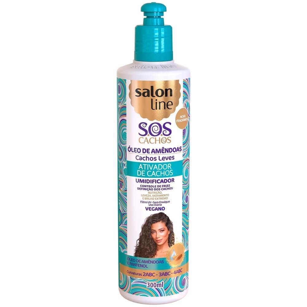 S.O.S CACHOS ATIVADOR DE CACHOS ÓLEO DE AMÊNDOAS COM 300ML S.O.S CACHOS ATIVADOR DE CACHOS ÓLEO DE AMÊNDOAS COM 300ML