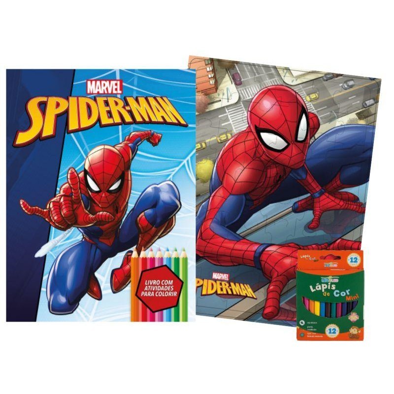 Kit Diversão Marvel – Homem Aranha Kit Diversão Marvel – Homem Aranha