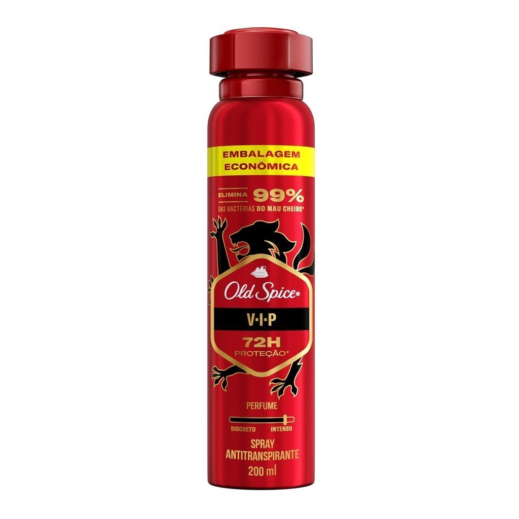 Desodorante Spray Antitranspirante Old Spice Vip 200ml Desodorante Spray Antitranspirante Old Spice Vip 200ml