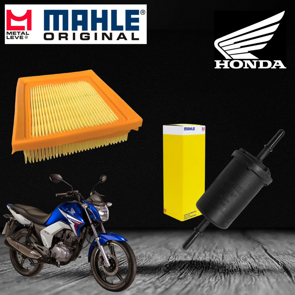 Filtro Ar Elemento Modelo Original Honda + Filtro Combustível Metal Leve KL741 – Titan Fan 150 MIX – Xre 190 Bros Filtro Ar Elemento Modelo Original Honda + Filtro Combustível Metal Leve KL741 – Titan Fan 150 MIX – Xre 190 Bros