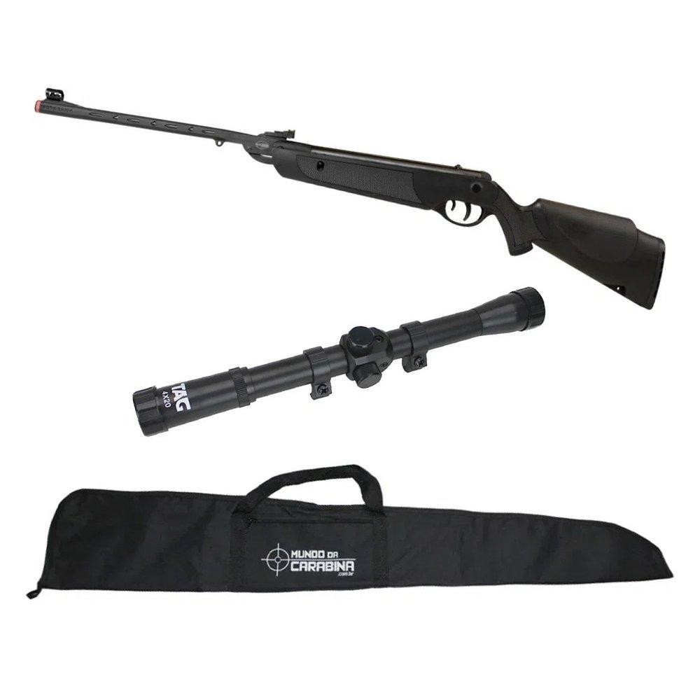 Carabina Rossi Dione Sport MH 5,5 Rossi + Luneta 4×20 + Capa Carabina Rossi Dione Sport MH 5,5 Rossi + Luneta 4×20 + Capa