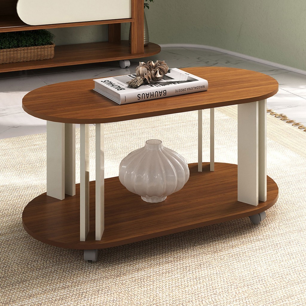 Mesa de Centro Ciclo 1 Prateleira 100% Mdf Mesa de Centro Ciclo 1 Prateleira 100% Mdf