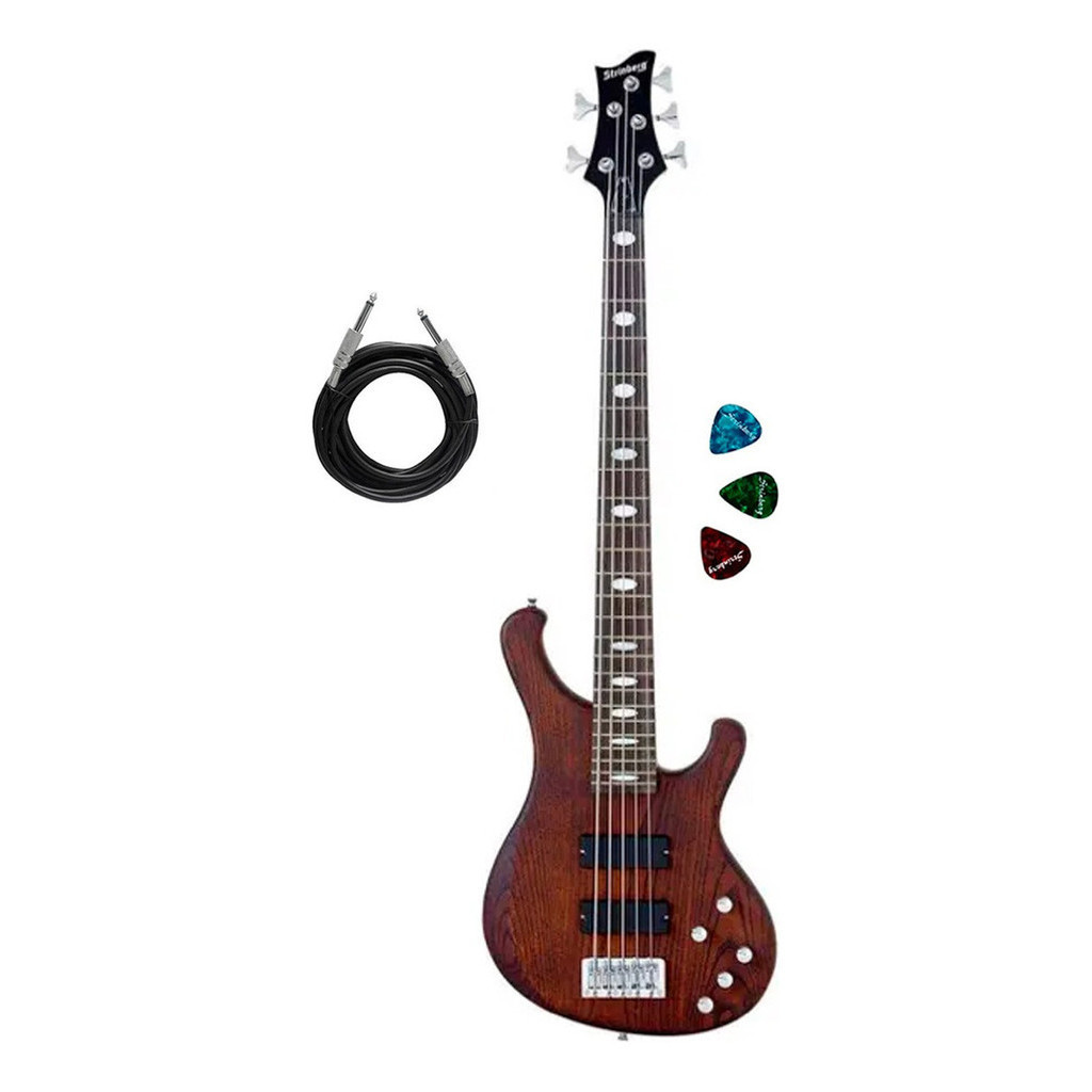 Contrabaixo Strinberg Sab 55 Dark Wood Ativo 5c Contrabaixo Strinberg Sab 55 Dark Wood Ativo 5c
