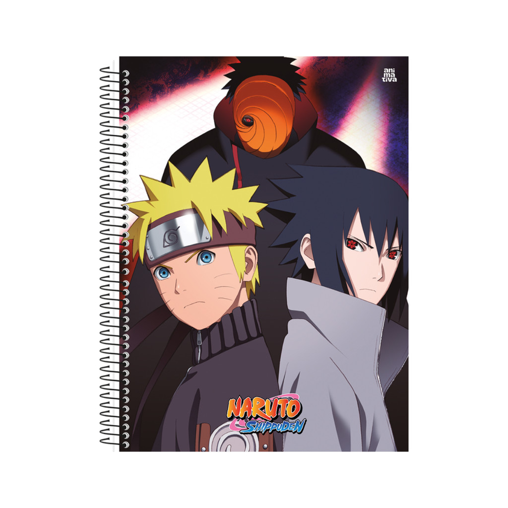 Caderno 20 Matérias Universitário Naruto 320 Folhas CAPA:OBITO Caderno 20 Matérias Universitário Naruto 320 Folhas CAPA:OBITO