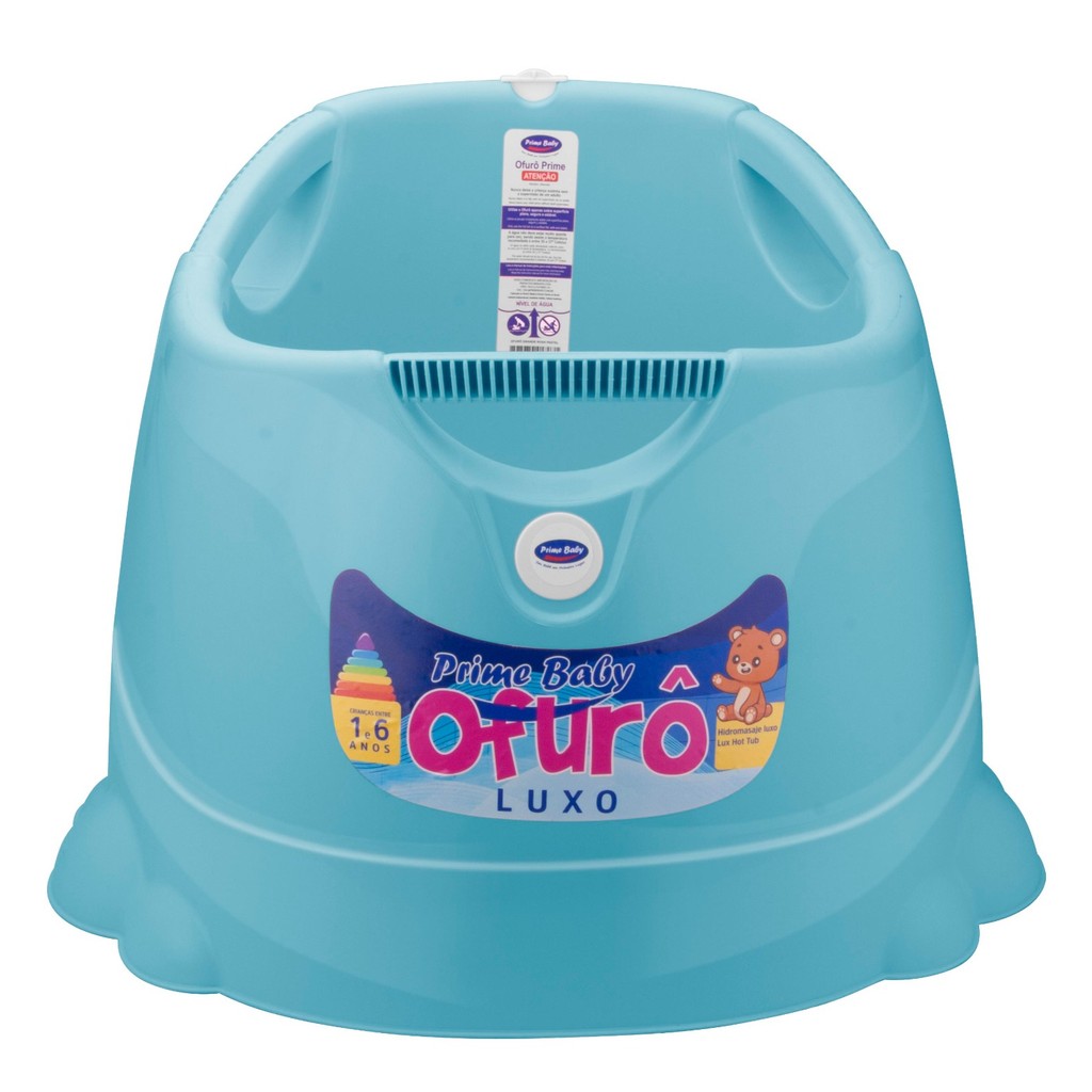 Banheira Ofurô Infantil Prime Baby Confort 1 A 6 Anos Azul 20 Litros Banheira Ofurô Infantil Prime Baby Confort 1 A 6 Anos Azul 20 Litros
