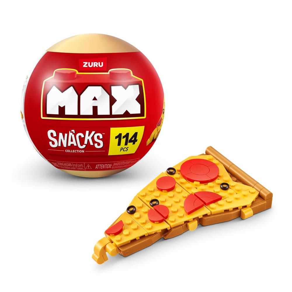 Blocos de Montar Max Premium Snacks – Pizza 114 pçs Blocos de Montar Max Premium Snacks – Pizza 114 pçs