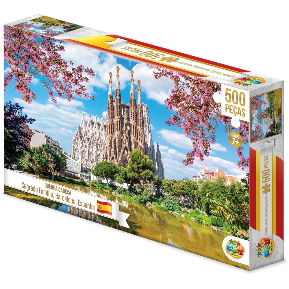 QUEBRA CABEÇA SAGRADA FAMÍLIA 500 PEÇAS GGB BRINQUEDO PUZZLE TURÍSTICO BARCELONA BASÍLICA IGREJA ESP QUEBRA CABEÇA SAGRADA FAMÍLIA 500 PEÇAS GGB BRINQUEDO PUZZLE TURÍSTICO BARCELONA BASÍLICA IGREJA ESP
