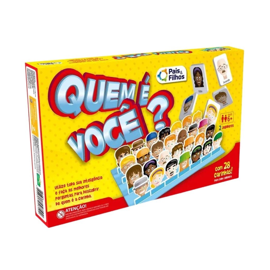 Jogo de Perguntas Quem é Você? Pais e Filhos Brinquedo Infantil Educativo Desenvolvimento Raciocínio Jogo de Perguntas Quem é Você? Pais e Filhos Brinquedo Infantil Educativo Desenvolvimento Raciocínio