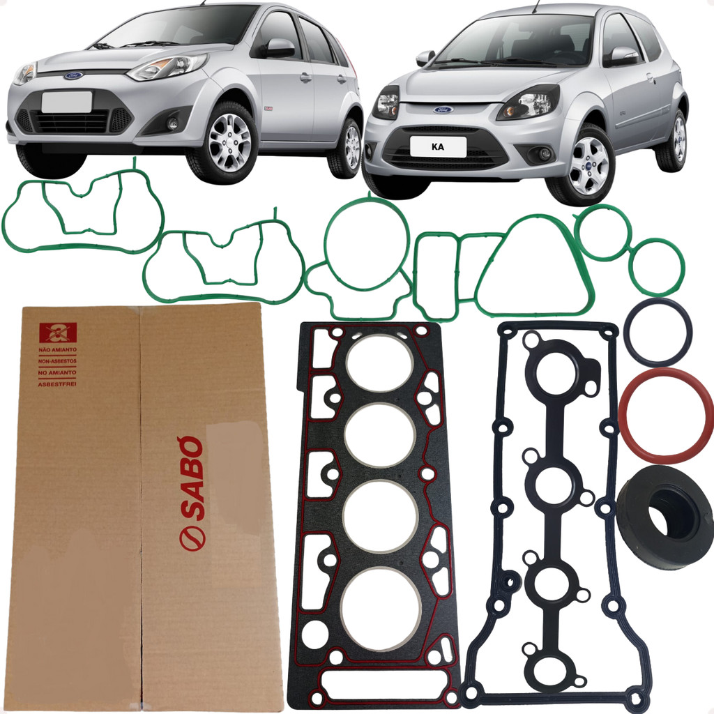 Jogo Junta Superior Cabeçote Fiesta Ka 1.0 8v Zetec Rocam 1999 a 2014 Jogo Junta Superior Cabeçote Fiesta Ka 1.0 8v Zetec Rocam 1999 a 2014