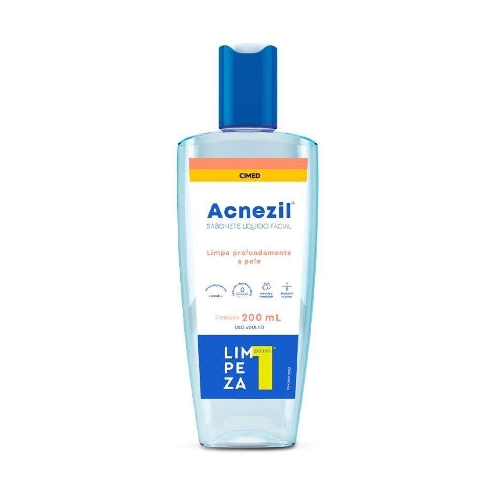 Sabonete Liquido Facial Acnezil Antisseptico 200ml Sabonete Liquido Facial Acnezil Antisseptico 200ml