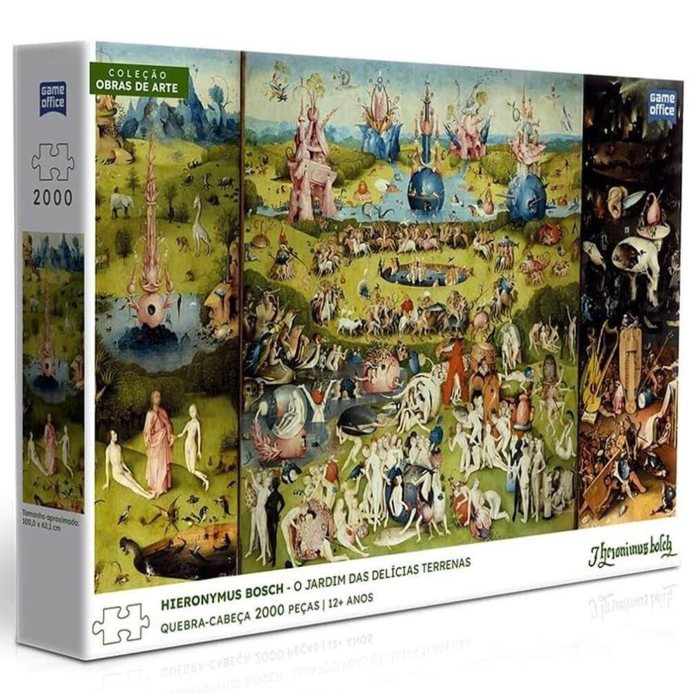 QUEBRA CABEÇA O JARDIM DAS DELÍCIAS TERRENAS HIERONYMUS BOSCH 2000 PEÇAS TOYSTER PUZZLE OBRA DE ARTE QUEBRA CABEÇA O JARDIM DAS DELÍCIAS TERRENAS HIERONYMUS BOSCH 2000 PEÇAS TOYSTER PUZZLE OBRA DE ARTE