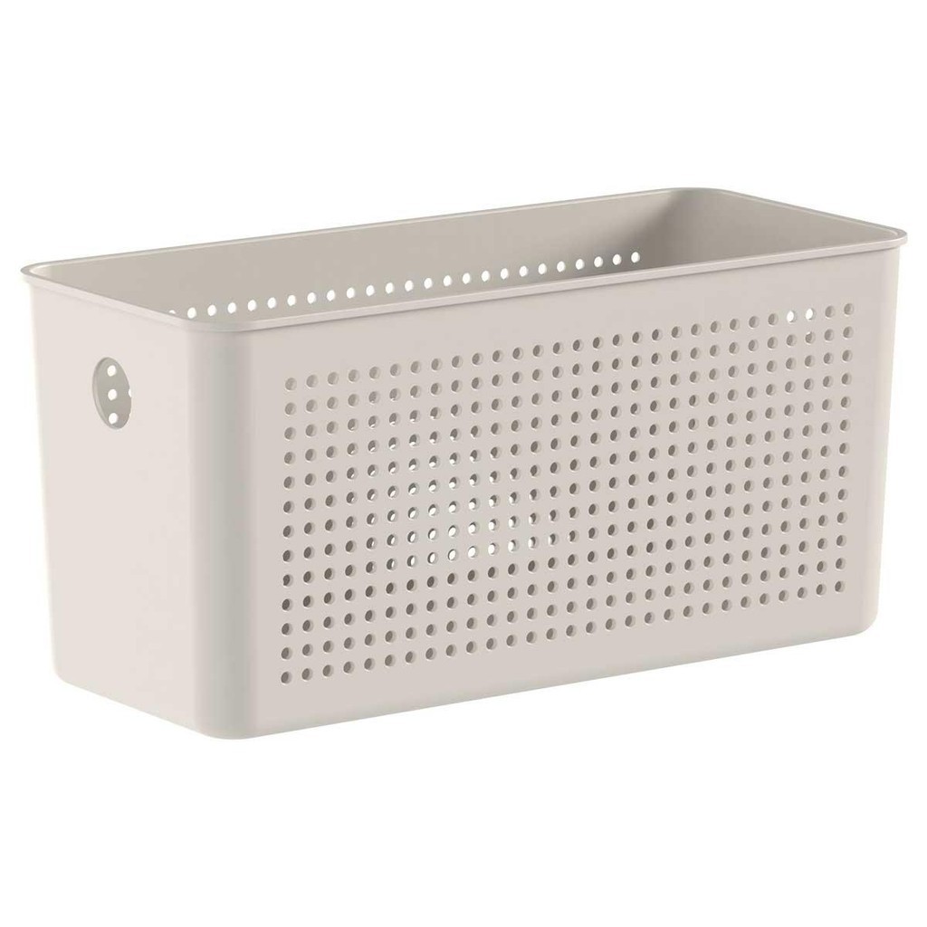 Cesto 4,2L Organizador OU Flow Bege 12cm x 13cm x 27cm Cesto 4,2L Organizador OU Flow Bege 12cm x 13cm x 27cm