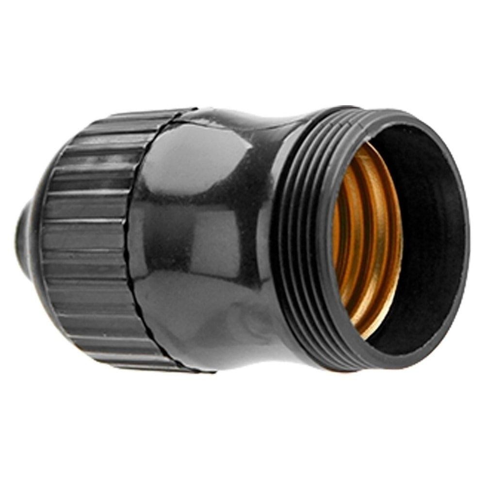 Soquete sem Chave Ilumi com Borne Nylon E27 2A Preto Embalagem com 10 Unidades