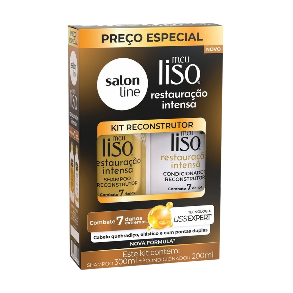 Kit Shampoo E Condicionador Restauração Intensa Salon Line Kit Shampoo E Condicionador Restauração Intensa Salon Line