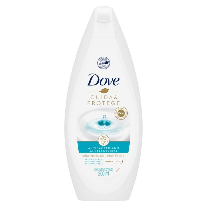 Sabonete Líquido Dove Antibacteriano Cuida & Protege 250ml Sabonete Líquido Dove Antibacteriano Cuida & Protege 250ml