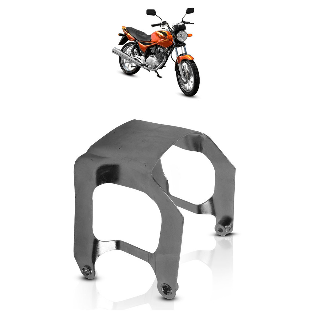 Suporte Aranha CG 150 Titan 2004 2005 2006 2007 2008 Paralama Dianteiro Prata Suporte Aranha CG 150 Titan 2004 2005 2006 2007 2008 Paralama Dianteiro Prata