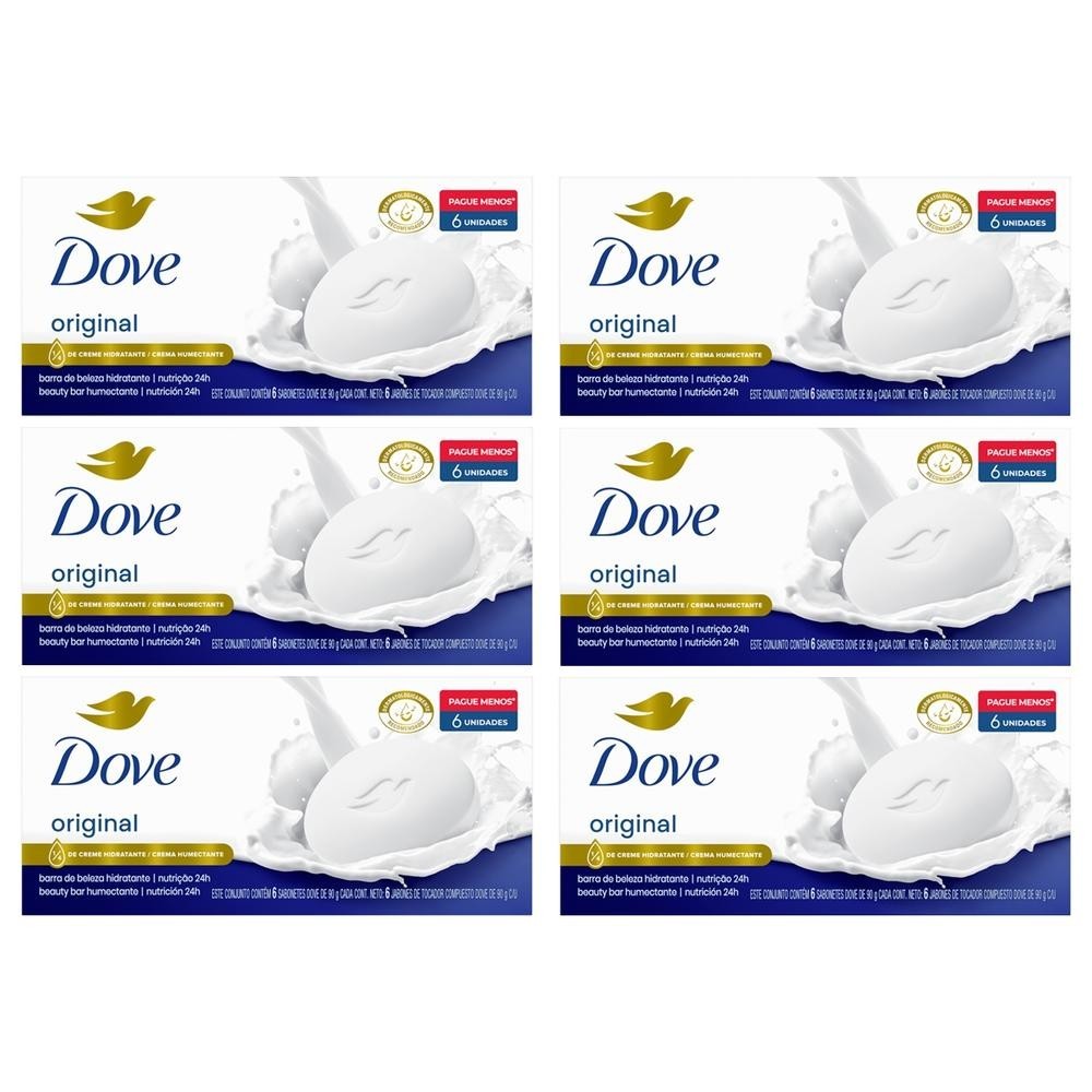 Kit 6 Packs Sabonete Dove Original 6 unidades Kit 6 Packs Sabonete Dove Original 6 unidades