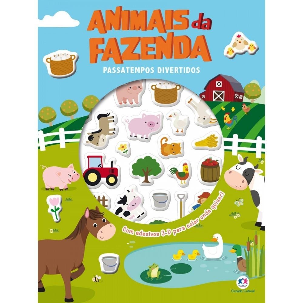 Livro Adesivos Animais da Fazenda – Passatempos divertidos Livro Adesivos Animais da Fazenda – Passatempos divertidos