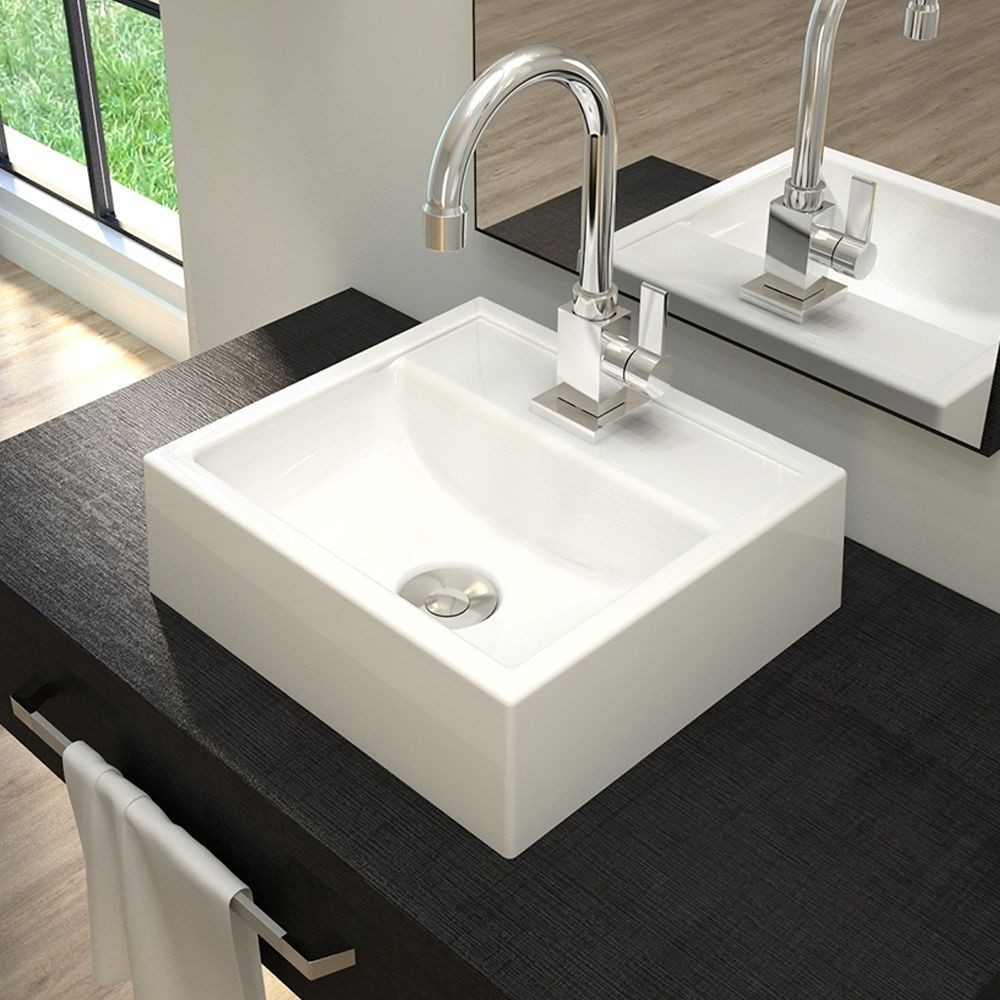 Cuba de Apoio Quadrada C01 Para Banheiro Q32W Branco – Lyam Decor Cuba de Apoio Quadrada C01 Para Banheiro Q32W Branco – Lyam Decor