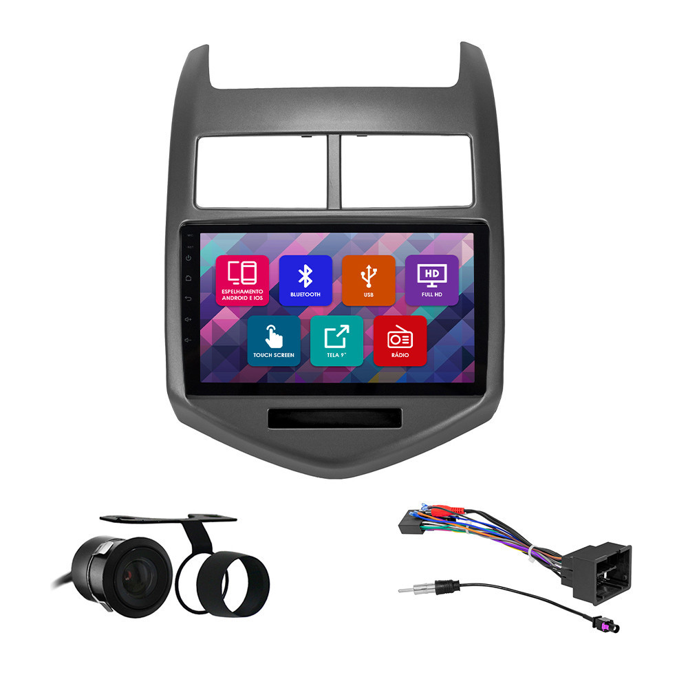 Kit Multimídia 9 Pol Sonic 12 13 2014 2015 2016 2017 2018 Espelhamento Android Ios 2 Din Grafite Camera Ré Kit Multimídia 9 Pol Sonic 12 13 2014 2015 2016 2017 2018 Espelhamento Android Ios 2 Din Grafite Camera Ré