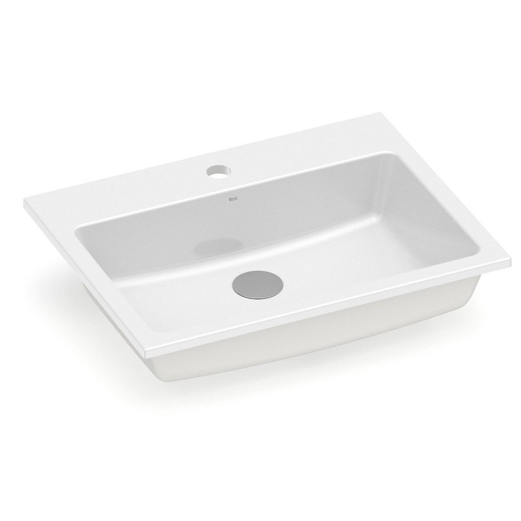 Cuba de Sobrepor com Mesa 55x42cm Optica PQ55 Roca Cuba de Sobrepor com Mesa 55x42cm Optica PQ55 Roca