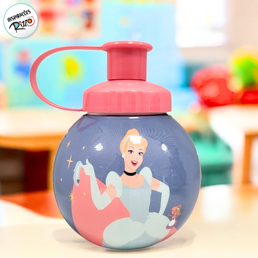 Garrafa Squeeze Bola Cinderela – Rosa – 250ml – 1 unidade – Disney Original – Rizzo Garrafa Squeeze Bola Cinderela – Rosa – 250ml – 1 unidade – Disney Original – Rizzo