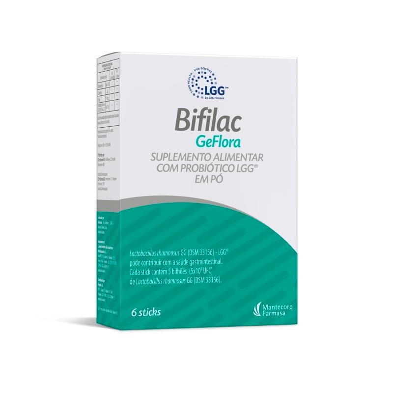 Suplemento Alimentar Bifilac Geflora 6 Sticks Suplemento Alimentar Bifilac Geflora 6 Sticks