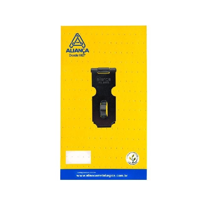 cartela porta cadeado 89mm preto fosco cartela alianca cartela porta cadeado 89mm preto fosco cartela alianca