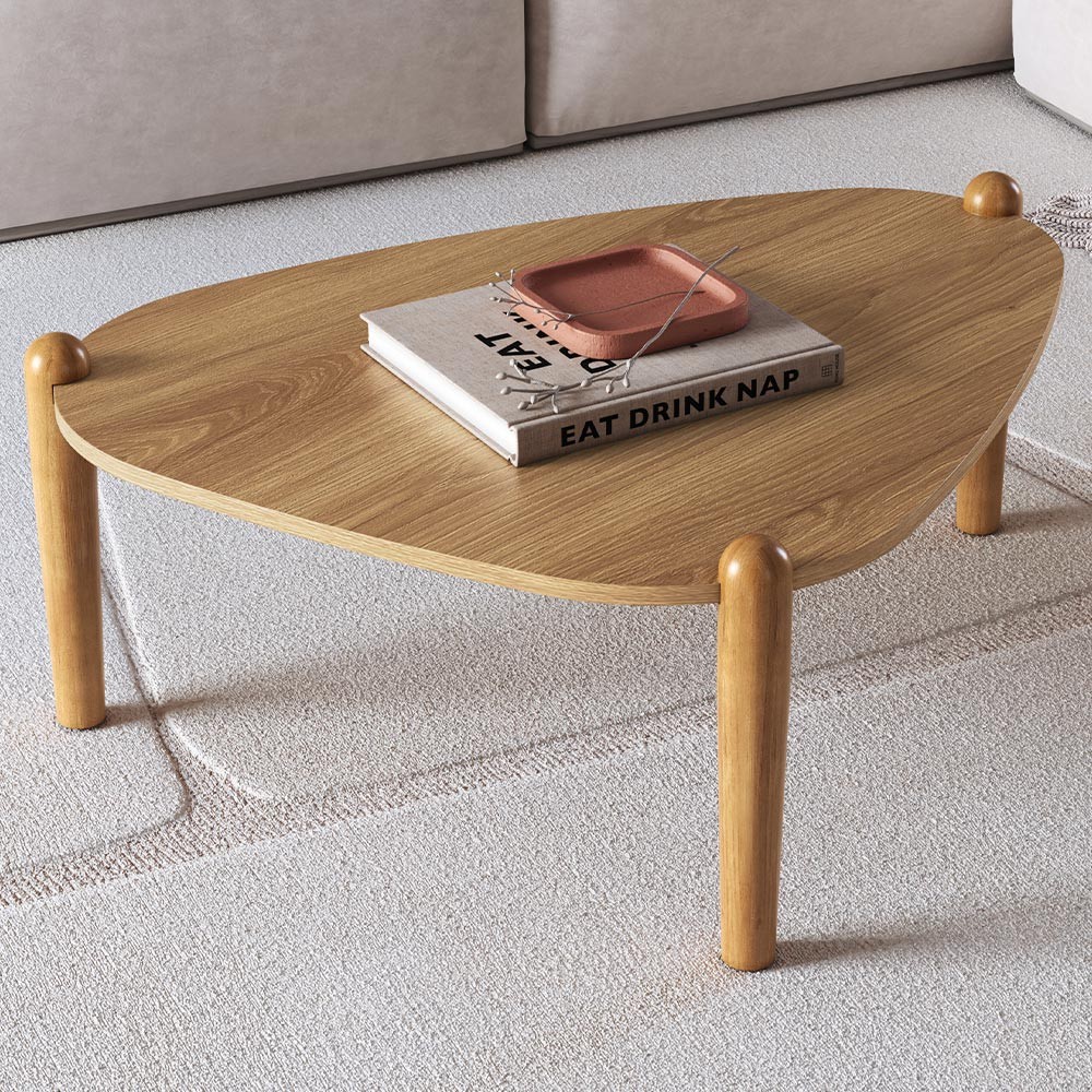 Mesa de Centro Para Sala de Estar Pés Madeira Baixa Trium A03 Hanover Roble – Lyam Decor