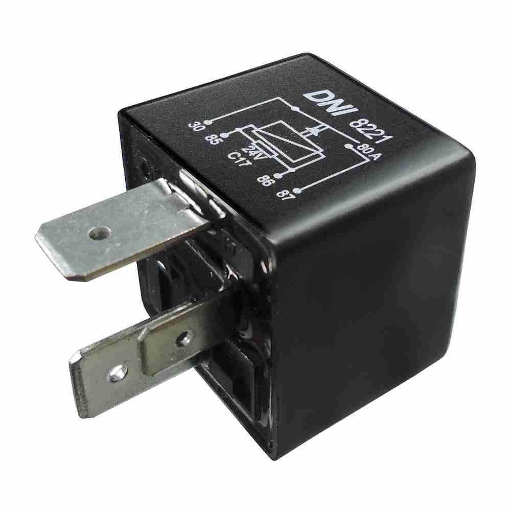 Relé Auxiliar Universal – Uso Geral – 24V – 80A – DNI 8221 Relé Auxiliar Universal – Uso Geral – 24V – 80A – DNI 8221