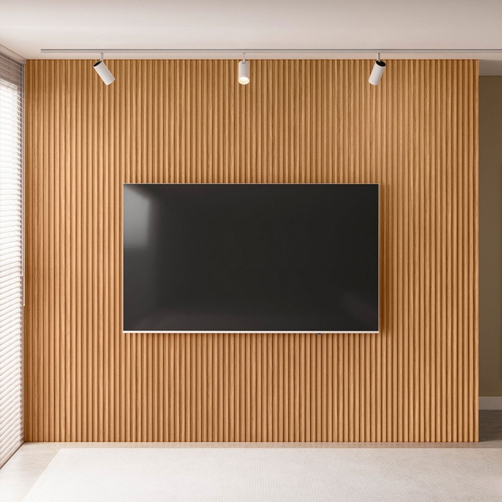 Painel para Tv Até 90 Polegadas Ripado 300 Cm Nature Fosco – Linea Brasil Painel para Tv Até 90 Polegadas Ripado 300 Cm Nature Fosco – Linea Brasil