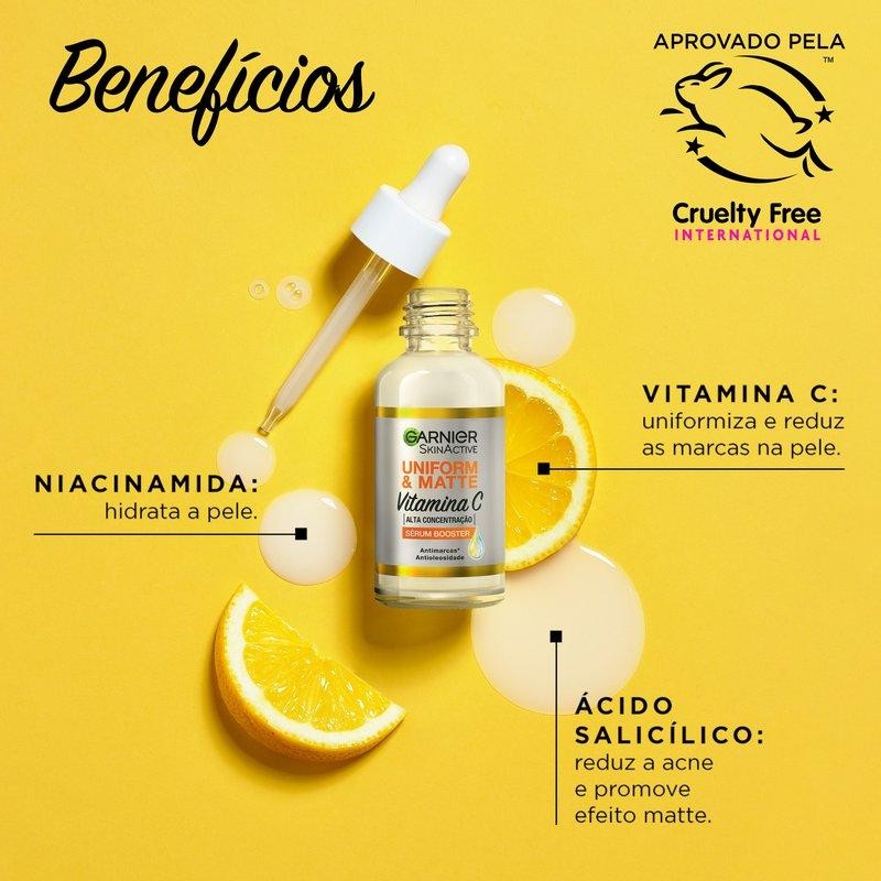 Sérum Facial Antimarcas Garnier Uniform & Matte Vitamina C 15ml Sérum Facial Antimarcas Garnier Uniform & Matte Vitamina C 15ml