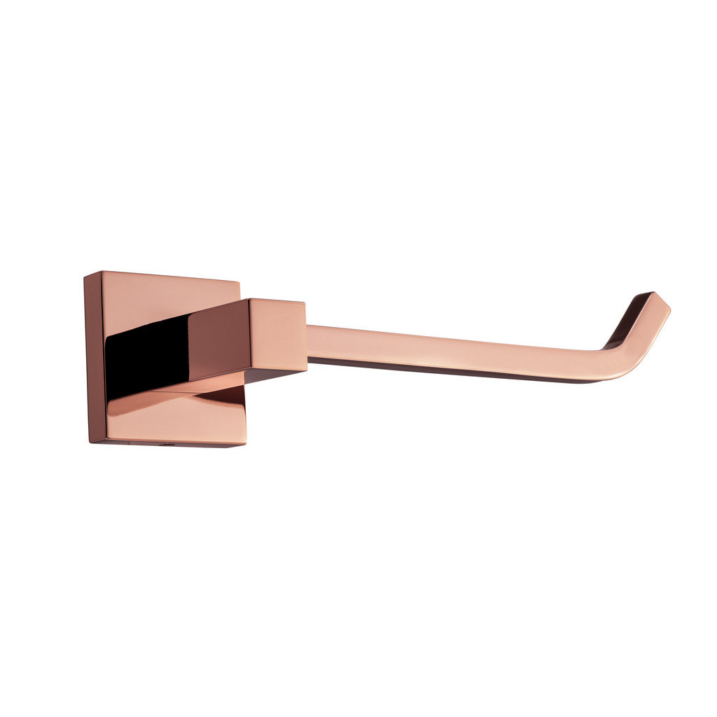 Papeleira Luxo Para Banheiro Quadrada Rose Gold Papeleira Luxo Para Banheiro Quadrada Rose Gold