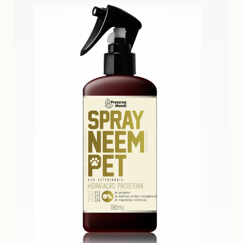 Spray Neem Pet Repelente Pulgas, Carrapatos e Mosquitos – 180ml Spray Neem Pet Repelente Pulgas, Carrapatos e Mosquitos – 180ml
