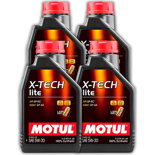 KIT MOTUL X-TECH LITE 5W-30 4 LITROS KIT MOTUL X-TECH LITE 5W-30 4 LITROS