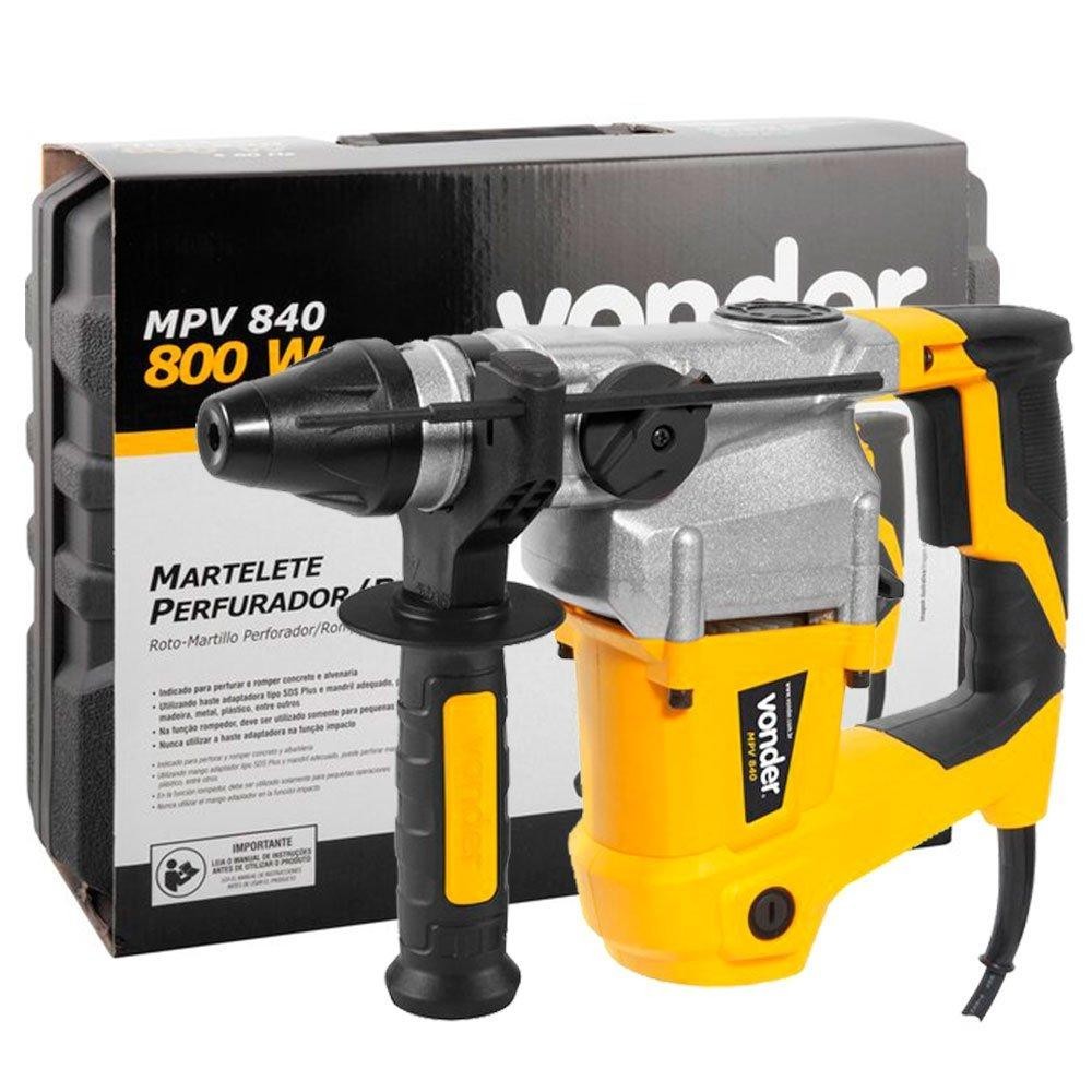 Martelete Perfurador Rompedor 220v 60Hz Tipo SDS Plus Potência 800W 4,0J Vonder Martelete Perfurador Rompedor 220v 60Hz Tipo SDS Plus Potência 800W 4,0J Vonder