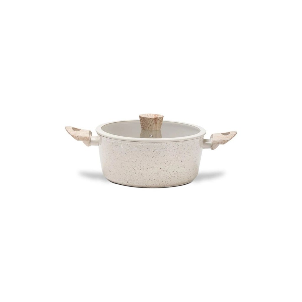 Panela Caçarola de Indução Brinox Ceramic Life Sirius Vanilla – Ø24 cm – 4 Litros – Com Tampa e Revestimento Cerâmico Panela Caçarola de Indução Brinox Ceramic Life Sirius Vanilla – Ø24 cm – 4 Litros – Com Tampa e Revestimento Cerâmico