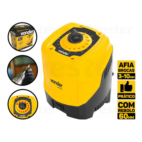Afiador de Brocas Profissional Vonder 95W ABV095 HSS 3 a 10mm Elétrico Resistente Afiador de Brocas Profissional Vonder 95W ABV095 HSS 3 a 10mm Elétrico Resistente