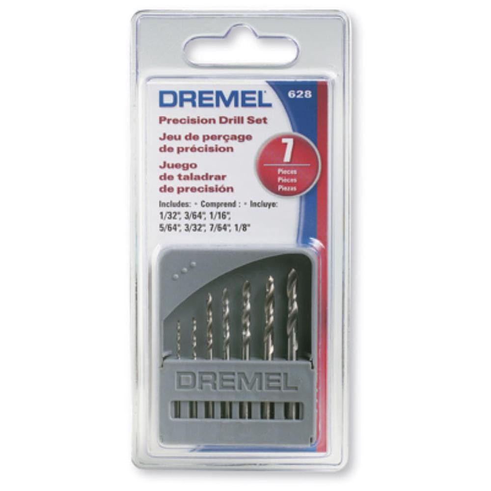 Jogo de Brocas 0.8 a 3.2 MM Referência 628 com 7 Peças DREMEL Jogo de Brocas 0.8 a 3.2 MM Referência 628 com 7 Peças DREMEL