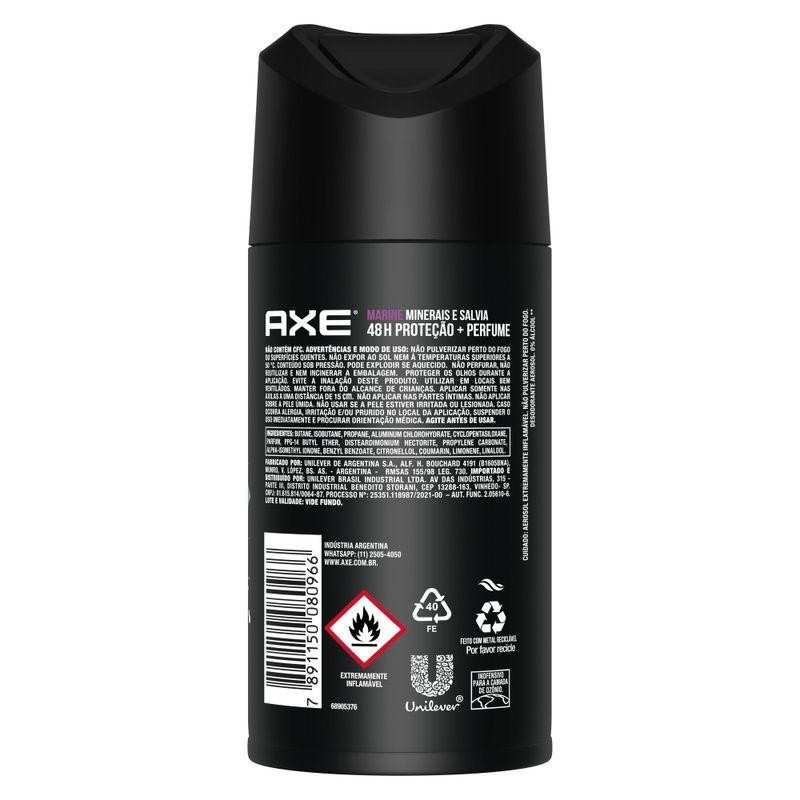 Desodorante Antitranspirante Axe Marine Minerais E Salvia 152ml Desodorante Antitranspirante Axe Marine Minerais E Salvia 152ml