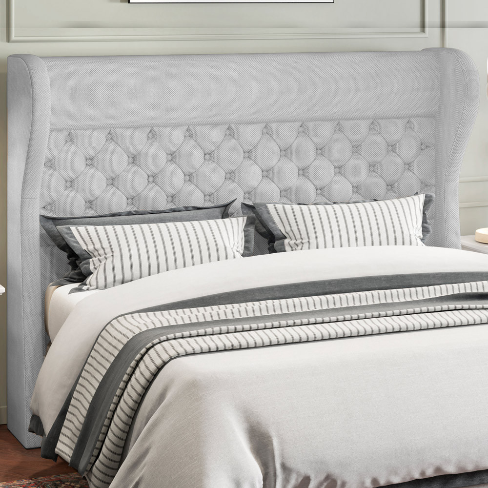 Cabeceira Cama Box Casal 140 cm P05 Madrid Linho Cinza Claro – Lyam Decor Cabeceira Cama Box Casal 140 cm P05 Madrid Linho Cinza Claro – Lyam Decor
