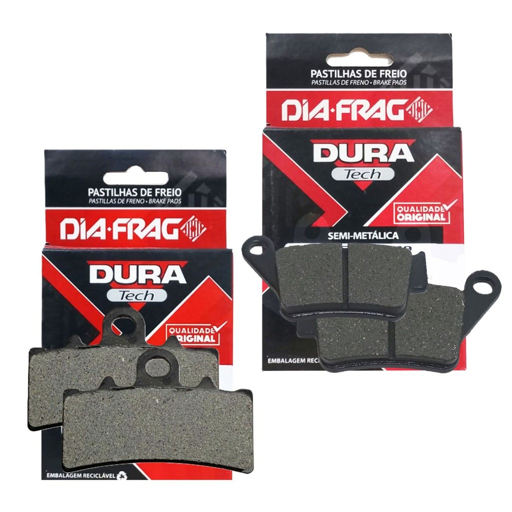 Kit Pastilhas de Freio P/ Bmw G310 Diafrag Dura Tech (Semimetálica) Kit Pastilhas de Freio P/ Bmw G310 Diafrag Dura Tech (Semimetálica)