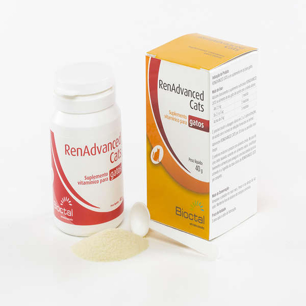 RenAdvanced Cats Bioctal Suplemento Vitamínico Tratamento Renal – 40 g RenAdvanced Cats Bioctal Suplemento Vitamínico Tratamento Renal – 40 g
