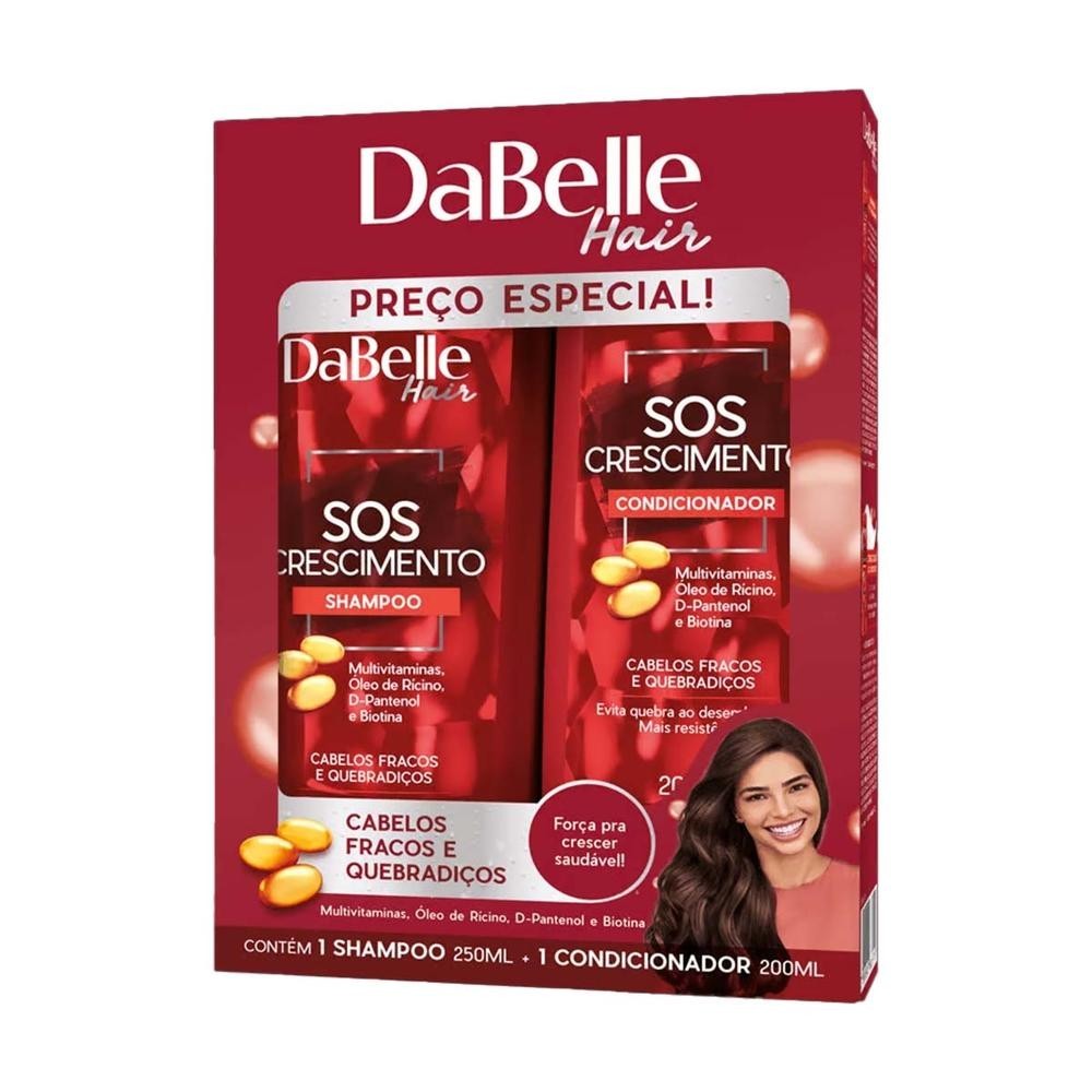 Kit Shampoo + Cond Dabelle Sos Crescimento Kit Shampoo + Cond Dabelle Sos Crescimento