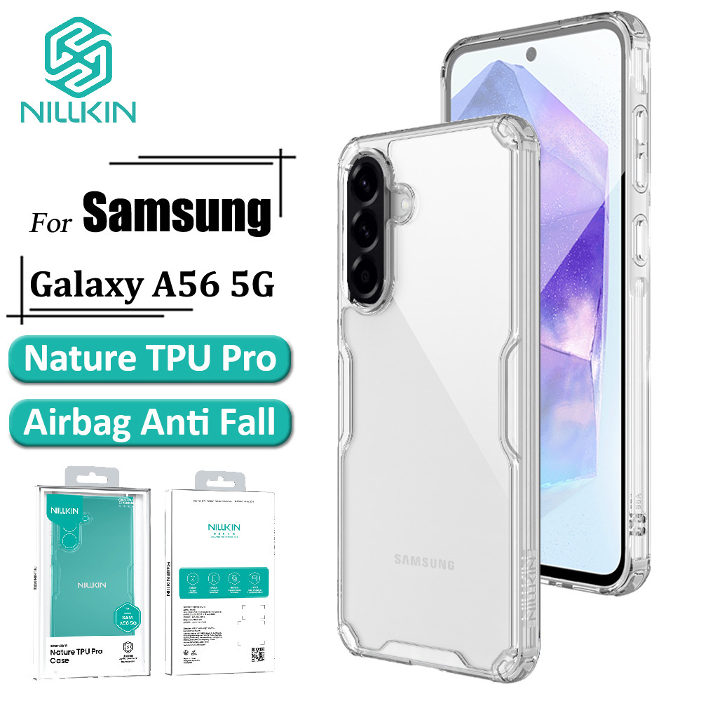 Nillkin Nature Pro Case Samsung Para Galaxy A56 5G Capa Macia TPU Transparente Airbag Traseira À Prova De Choque Nillkin Nature Pro Case Samsung Para Galaxy A56 5G Capa Macia TPU Transparente Airbag Traseira À Prova De Choque
