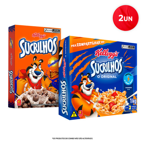 Combo Sucrilhos Ovomaltine 200g + Sucrilhos Original 1kg